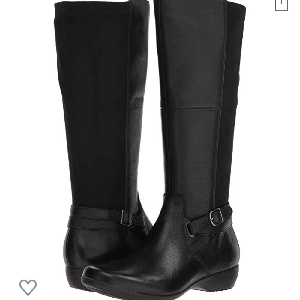 Dansko Francesca Milled Nappa Black boot size 42
